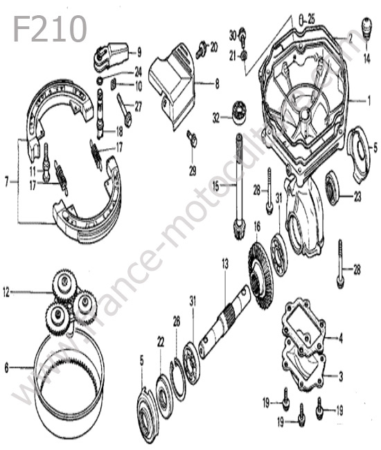 Transmission HONDA F210