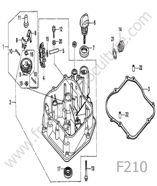 Carter inferieur HONDA F210