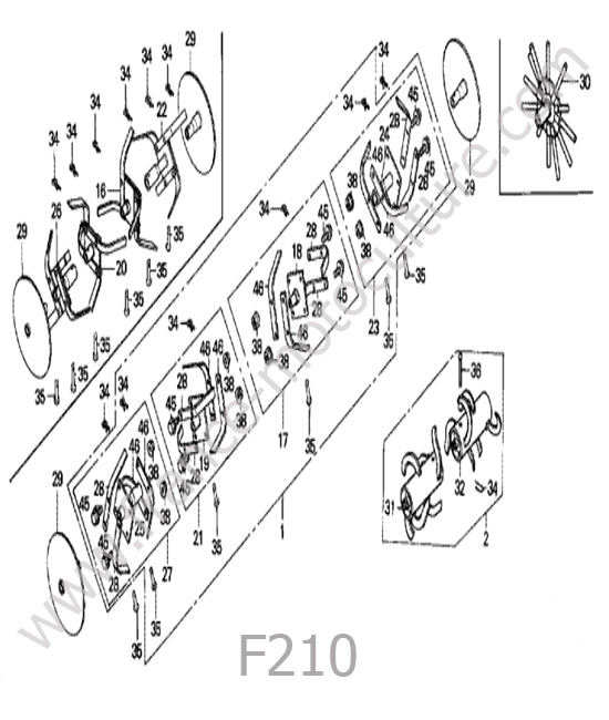 Outils / fraise HONDA F210