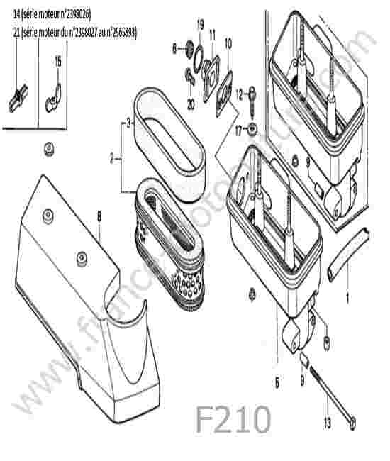 HONDA - F210 : Filtre air