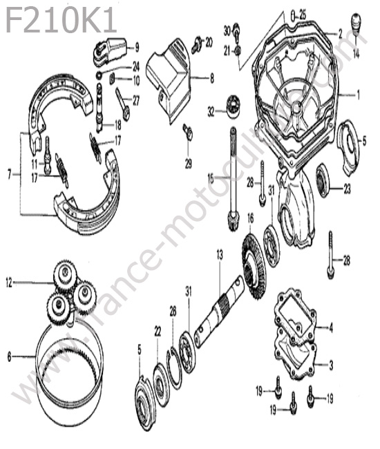 Transmission HONDA F210K1