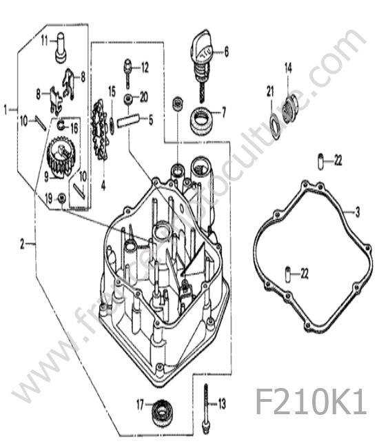 Carter inferieur HONDA F210K1