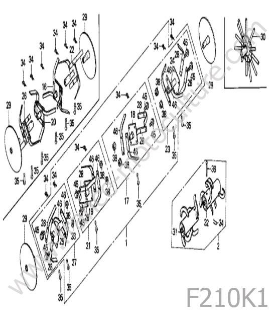 Outils / fraise HONDA F210K1