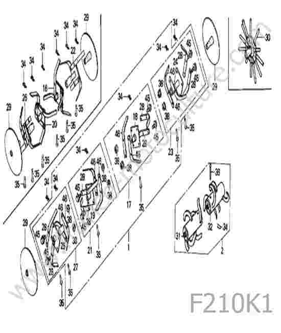 HONDA - F210K1 : Outils / fraise