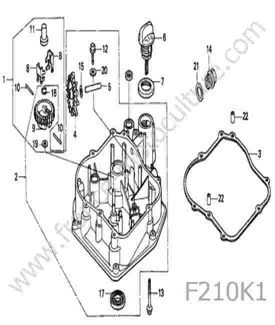 HONDA - F210K1 : Carter inferieur
