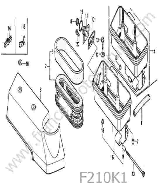 HONDA - F210K1 : Filtre air
