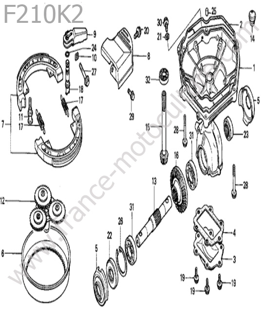 Transmission HONDA F210K2