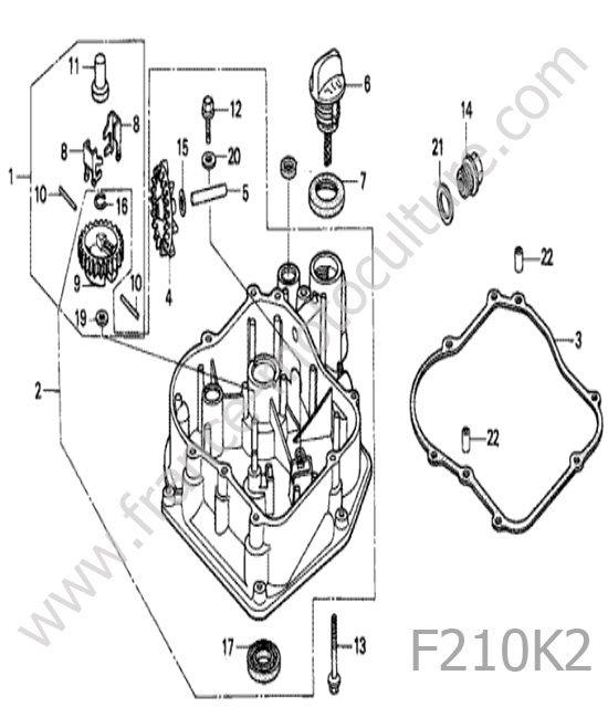 Carter inferieur HONDA F210K2