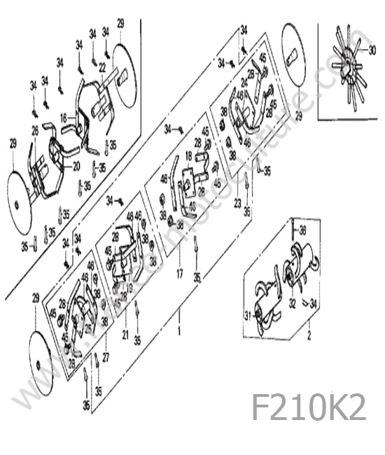 Outils / fraise HONDA F210K2