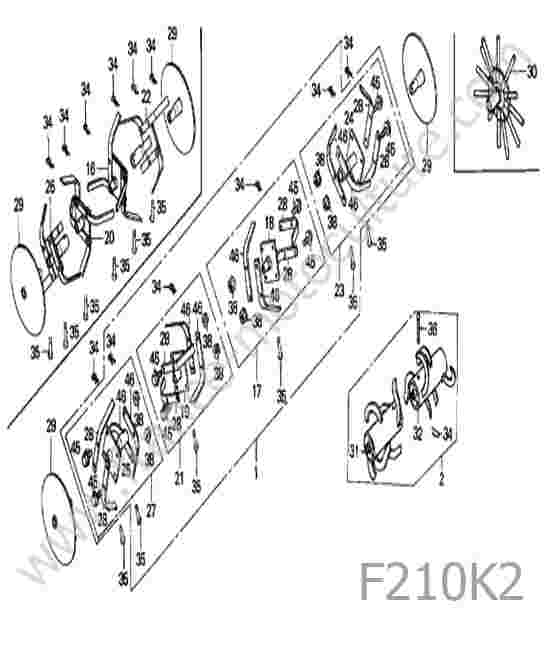 HONDA - F210K2 : Outils / fraise