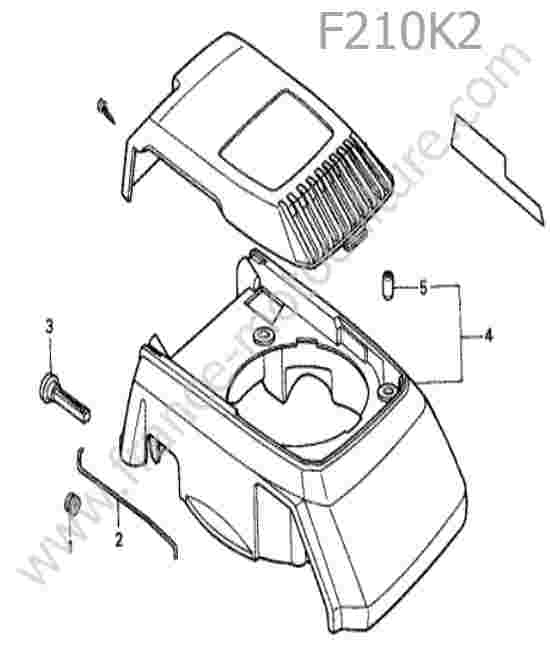 HONDA - F210K2 : Carter lanceur