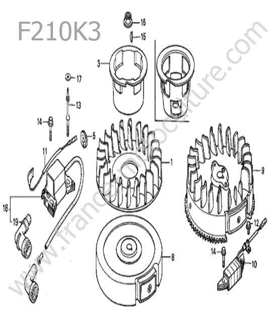 Allumage HONDA F210K3