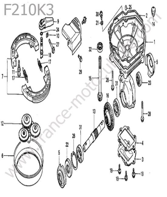 Transmission HONDA F210K3