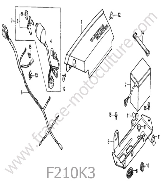 Electricite HONDA F210K3