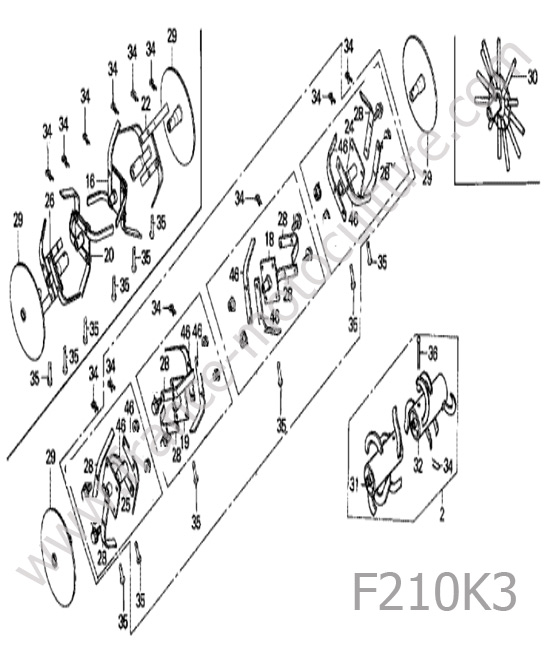 Outils / fraise HONDA F210K3