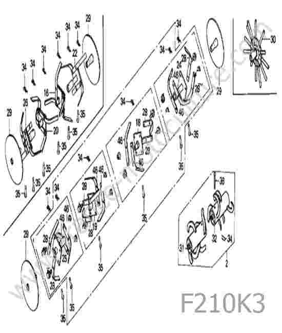 HONDA - F210K3 : Outils / fraise