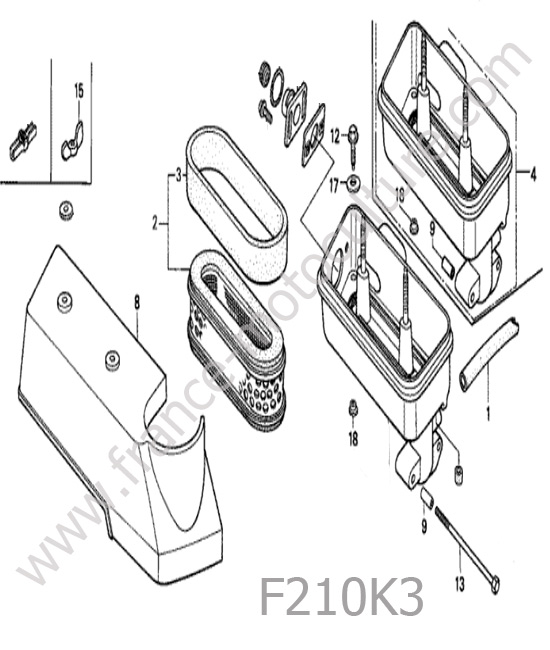 Filtre air HONDA F210K3