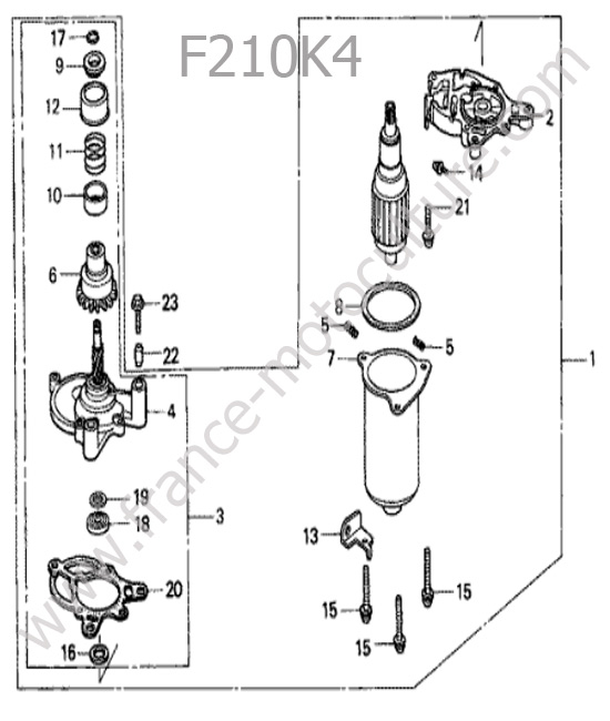 Demarreur HONDA F210K4