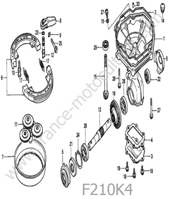 Transmission HONDA F210K4