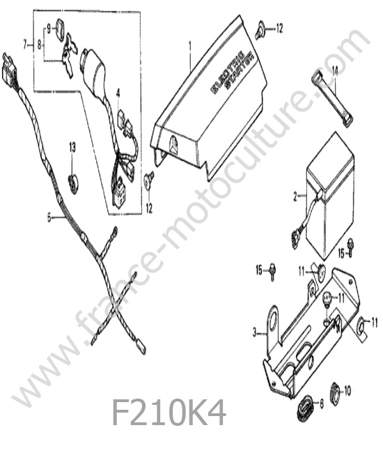Electricite HONDA F210K4