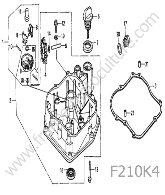 Carter inferieur HONDA F210K4