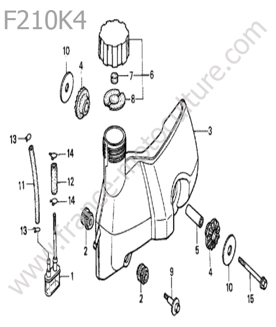 Reservoir HONDA F210K4