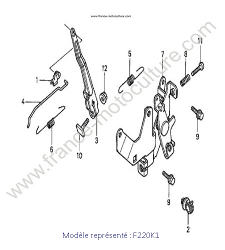 Tige regulateur - K1 HONDA F220