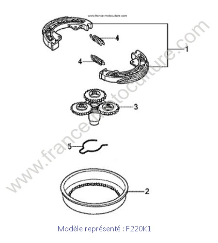 Embrayage - K1 HONDA F220