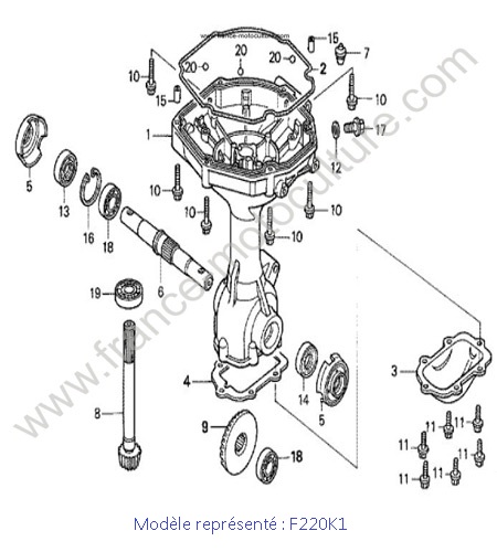 Transmission - K1 HONDA F220