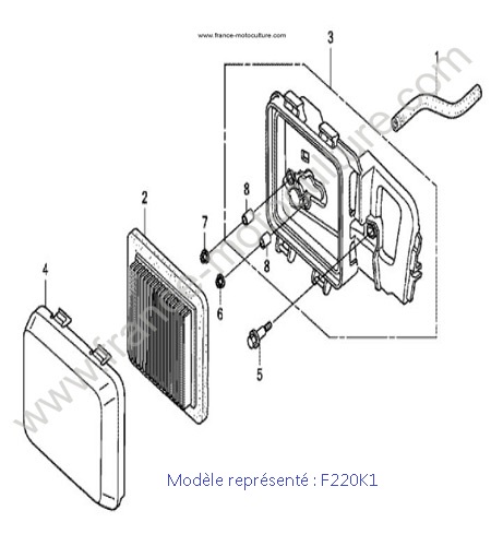 Filtre a air - K1 HONDA F220