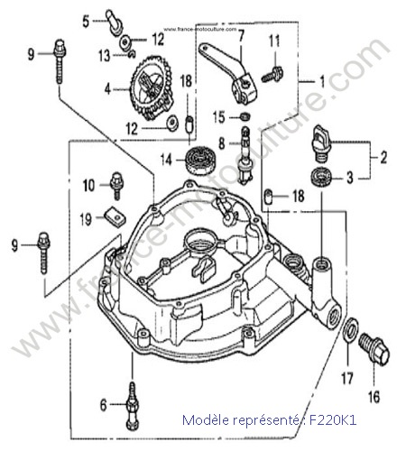 Carter inferieur - K1 HONDA F220