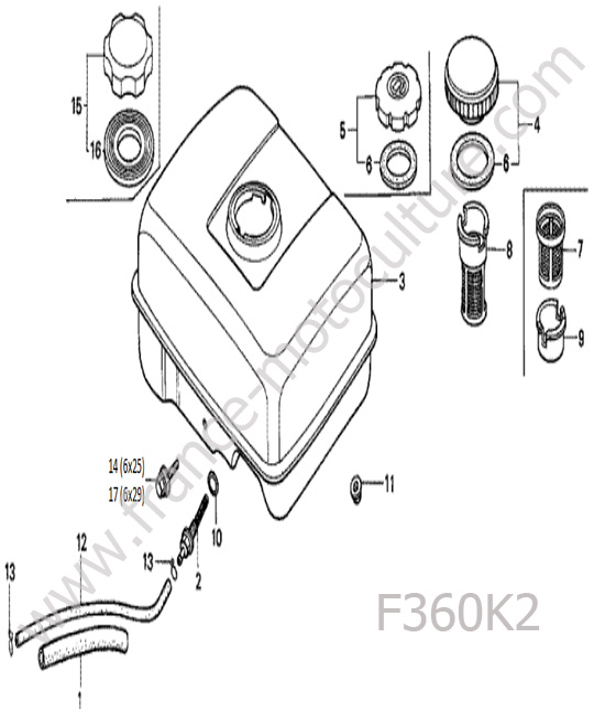 Reservoir HONDA F360K2