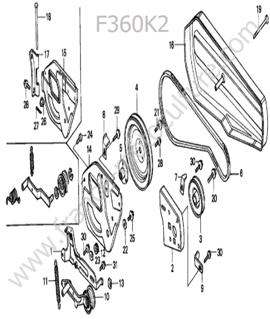 Courroie HONDA F360K2