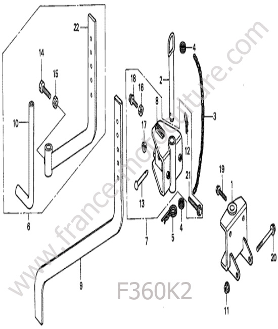 Attelage 1 HONDA F360K2
