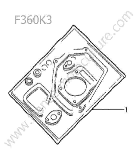 HONDA - F360K3 : Pochette joints