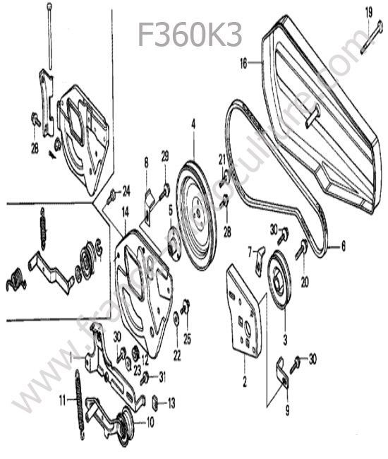 Courroie HONDA F360K3