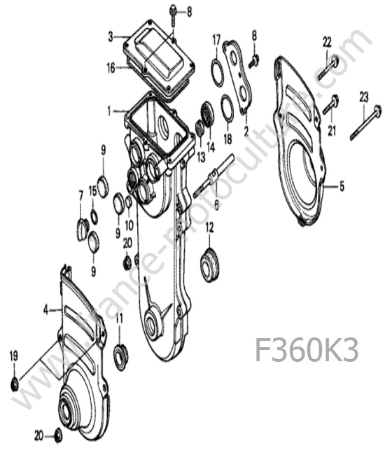 Carter pont HONDA F360K3