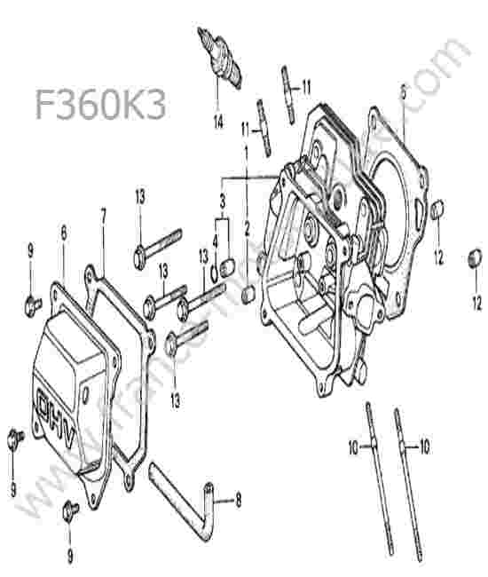 HONDA - F360K3 : Culasse