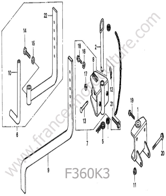 Attelage HONDA F360K3