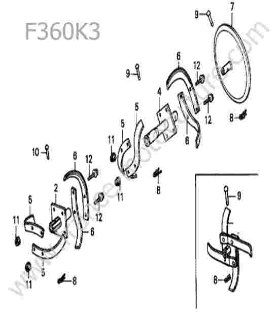 HONDA - F360K3 : Rotor