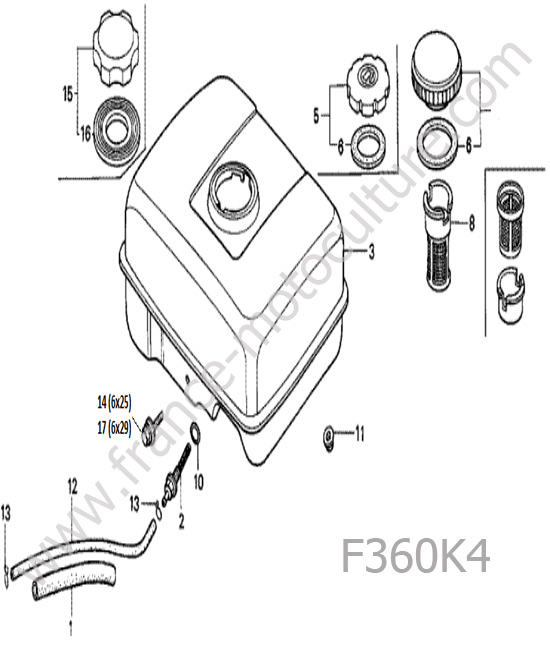 Reservoir HONDA F360K4