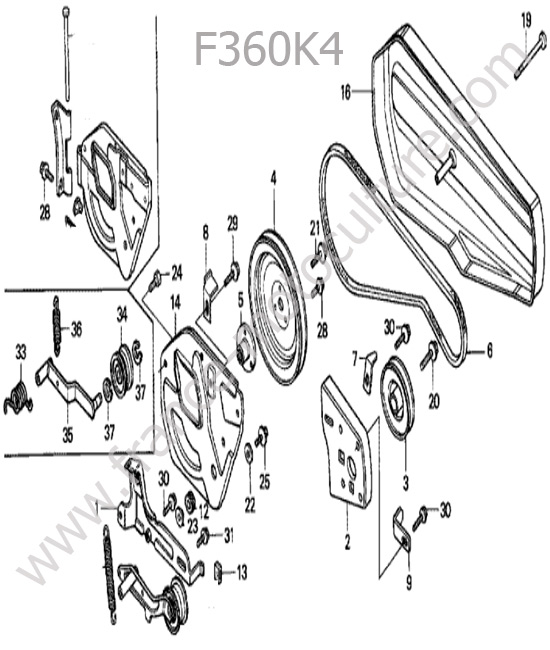 Courroie HONDA F360K4
