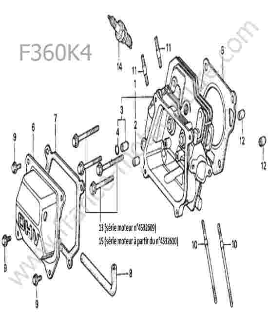 HONDA - F360K4 : Culasse