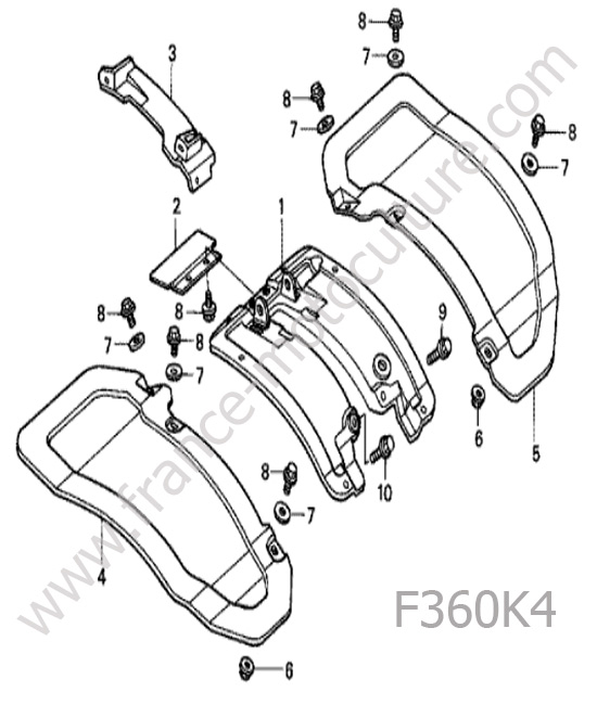 Garde boue HONDA F360K4