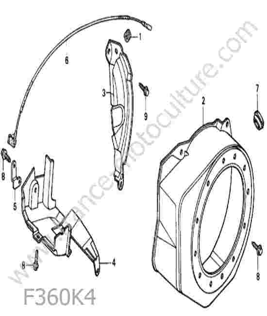 HONDA - F360K4 : Carter lanceur