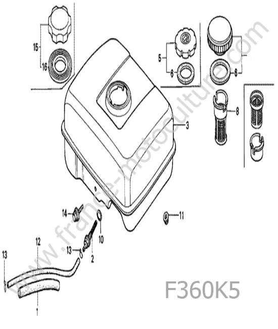 Reservoir HONDA F360K5