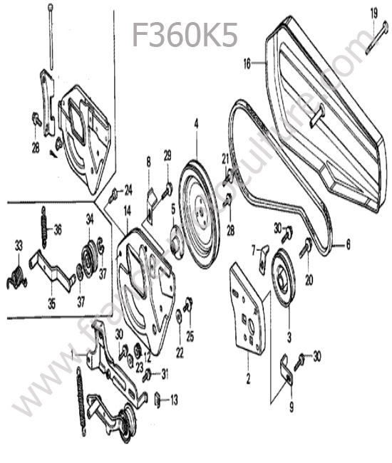 Courroie HONDA F360K5