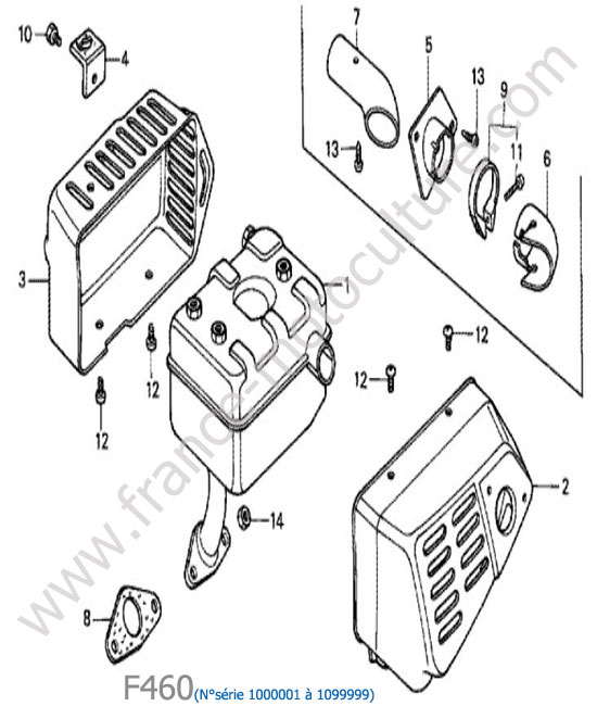 Echappement HONDA F460