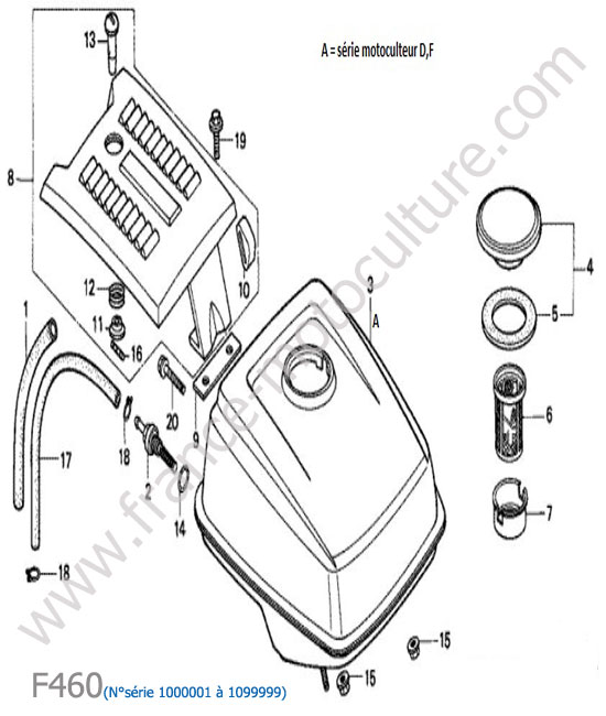 Reservoir HONDA F460