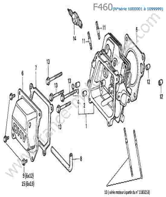 HONDA - F460 : Culasse